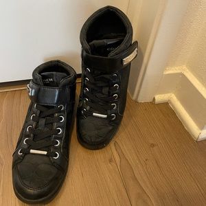 Coach sneakers "Zany" women shoes size 6.5 (black/pewter)